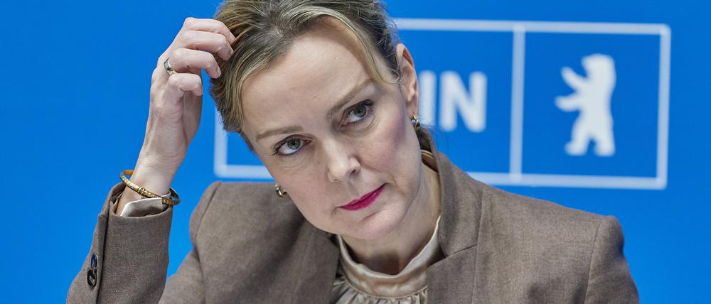Berlins Verkehrssenatorin Manja Schreiner (CDU) hält den Bau von 100 Kilometern an Radwegen in diesem Jahr für unrealistisch.
