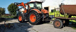 Der Bio-Bauernhof „Stolze Kuh“ im Nationalpark Unteres Odertal in Lunow-Stolzenhagen in Brandenburg.