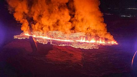 Sechs Ausbrüche innerhalb eines Jahres gab es bisher in der Nähe der Kleinstadt Grindavik in West-Island.