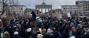 Anti-AfD-Demonstration am Brandenburger Tor in Berlin