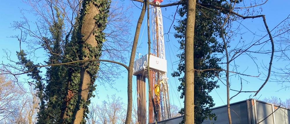 Der Bohrturm in Spandau.