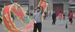 Chinesischer Künstler in Peking.
