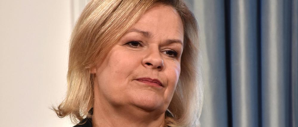 Nancy Faeser, die Bundesministerin des Innern, beobachtet eine gelungene Abgrenzung der Bauernproteste gegenüber Extremisten.
