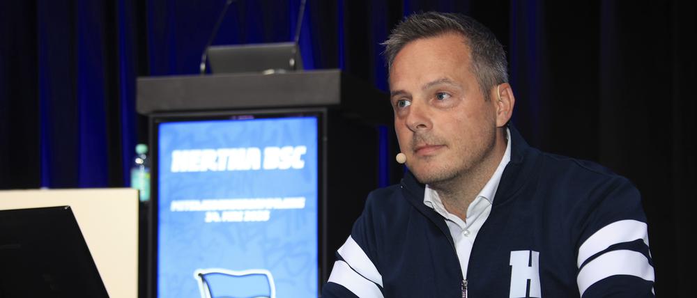 Kay Bernstein war von Juni 2022 bis zu seinem plötzlichen Tod am 16. Januar 2024 Präsident von Hertha BSC.