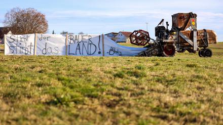Protest: „Stirbt der Bauer, stirbt das Land“, das ist einer der häufigsten Slogans. 