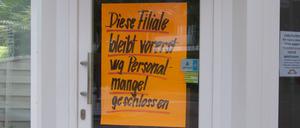 Mancherorts bleiben Geschäfte geschlossen, weil Arbeitskräfte fehlen.