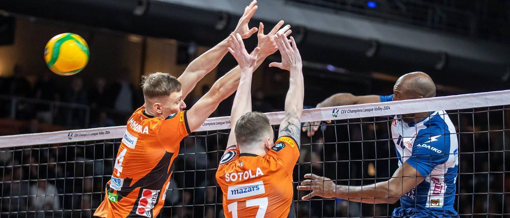 Den überragenden Angriffen von Piacenza hatten die Volleys nur wenig entgegenzusetzen. 