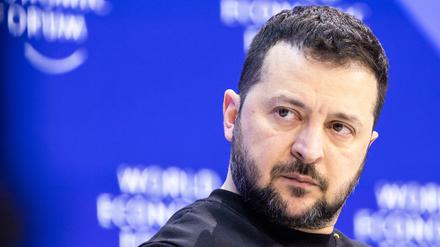 Der ukrainische Präsident Wolodymyr Selenskyj bei der Jahrestagung des Weltwirtschaftsforums. 
