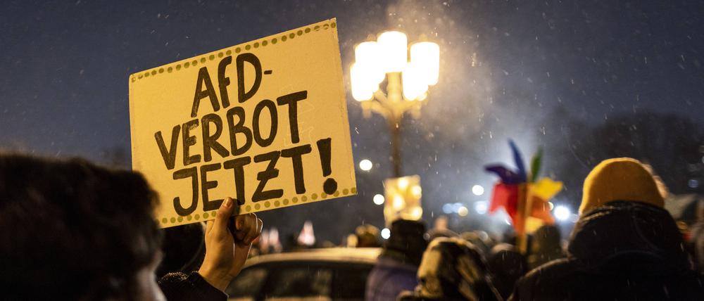 Demonstration im Januar 2024 in Berlin.