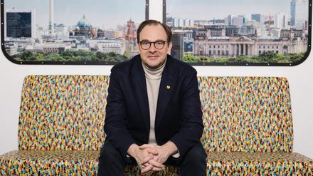 Henrik Falk, neuer Vorstandsvorsitzender der BVG, in der BVG Zentrale, Holzmarktstraße 15, Berlin.