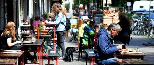 Ein Restaurant in der Simon-Dach-Straße in Friedrichshain. 