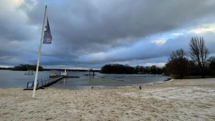 Strandbad Tegel bei Winterwetter
