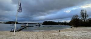 Strandbad Tegel bei Winterwetter
