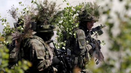 Polnische Soldaten bei einer Nato-Übung.