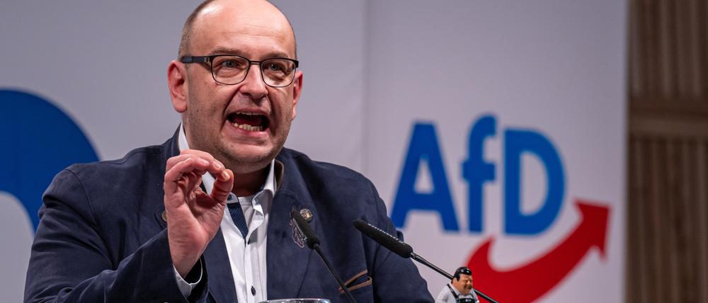 Stephan Protschka, Landesvorsitzender der bayerischen AfD, spricht beim Politischen Aschermittwoch der Alternative für Deutschland (AfD).