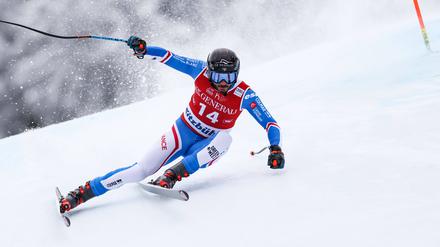 Cyprien Sarrazin absolvierte die Hahnenkamm-Abfahrt als Schnellster.