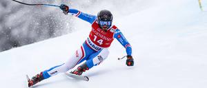Cyprien Sarrazin absolvierte die Hahnenkamm-Abfahrt als Schnellster.