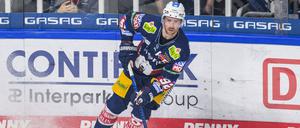 Topscorer der Eisbären. Marcel Noebels in Aktion. Am Sonntag spielen die Berliner gegen Frankfurt (14 Uhr).