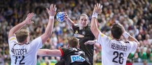 Deutschland gegen Österreich bei der Männer Europameisterschaft Handball.