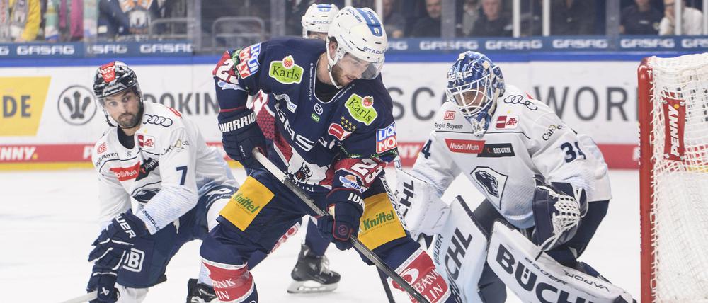 Blaine Byron (hier im Spiel gegen Ingolstadt) steuerte bei seiner Rückkehr eine Vorlage bei.