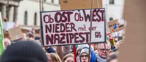 Demo gegen rechts am 21. Januar in München.