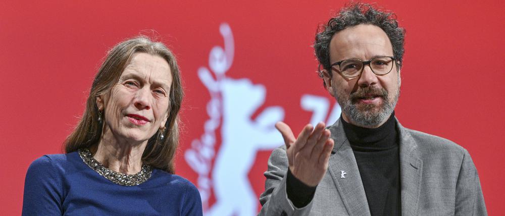 Treten noch ein letztes Mal gemeinsam für das Kino an: das Berlinale-Leitungsduo Mariette Rissenbeek und Carlo Chatrian.