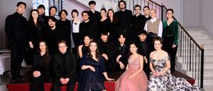 Die Preisträger:innen des Hochschulwettbewerbs Felix Mendelssohn Bartholdy 2024 in Berlin.