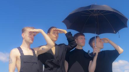 Die Berliner Band Ja, Panik mit Sänger Andreas Spechtl (rechts).