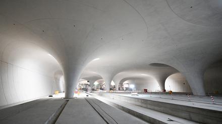 Durch den neuen Tiefbahnhof in Stuttgart sollen die Züge mithilfe digitaler Technik fahren.