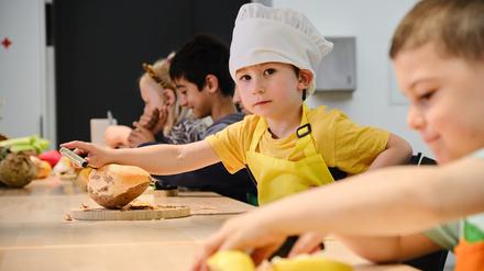 Im Kindermuseum unterm Dach lernen, was gesunde Ernährung bedeutet.