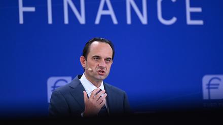 Mark Branson, Präsident der Bundesanstalt für Finanzdienstleistungsaufsicht (Bafin), auf einer Konferenz im November 2024.