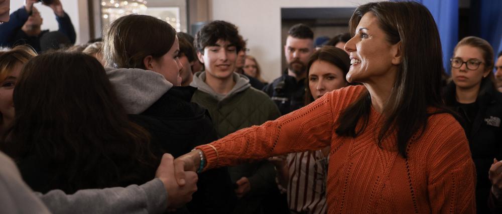 Nikki Haley muss die Vorwahl in New Hampshire gewinnen.