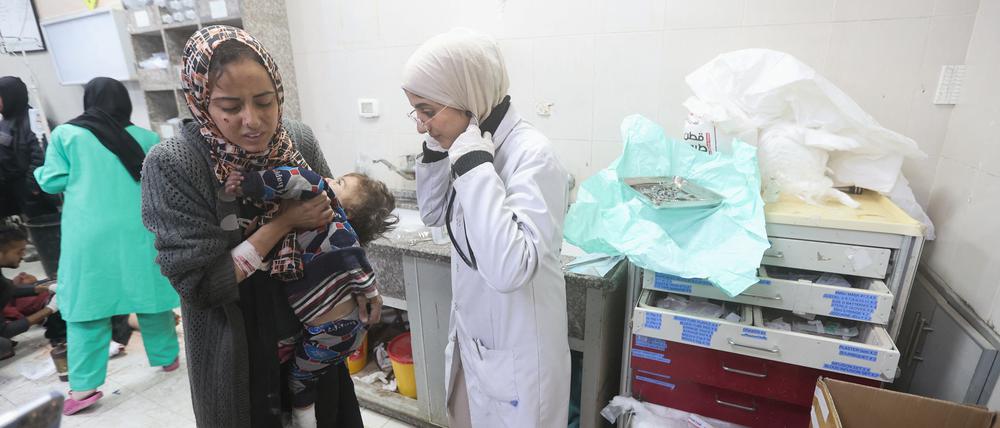 Nasser-Klinik in Chan Junis: Durchfallerkrankungen sind seit Kriegsausbruch im Oktober bei Kindern auf das 20-Fache gestiegen.