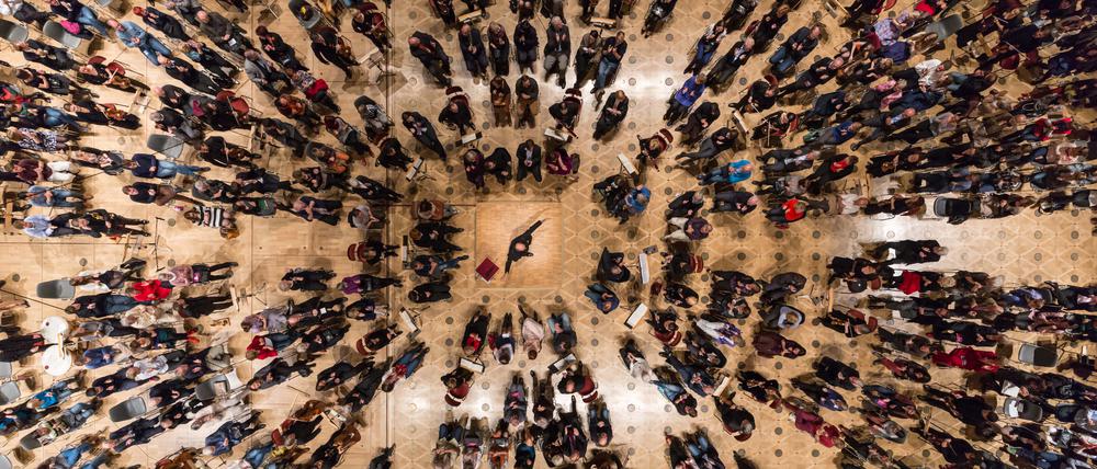 Das Konzerthausorchester Berlin beim Konzertformat „Mittendrin“.