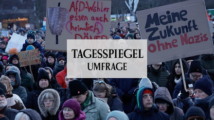 Umfrage Demos gegen Rechtsextremismus
