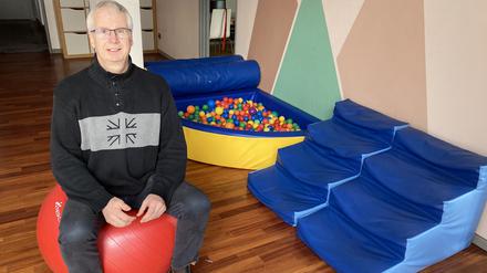 Vereinschef Michael Wiesemann-Wagenhuber im Familienzentrum.