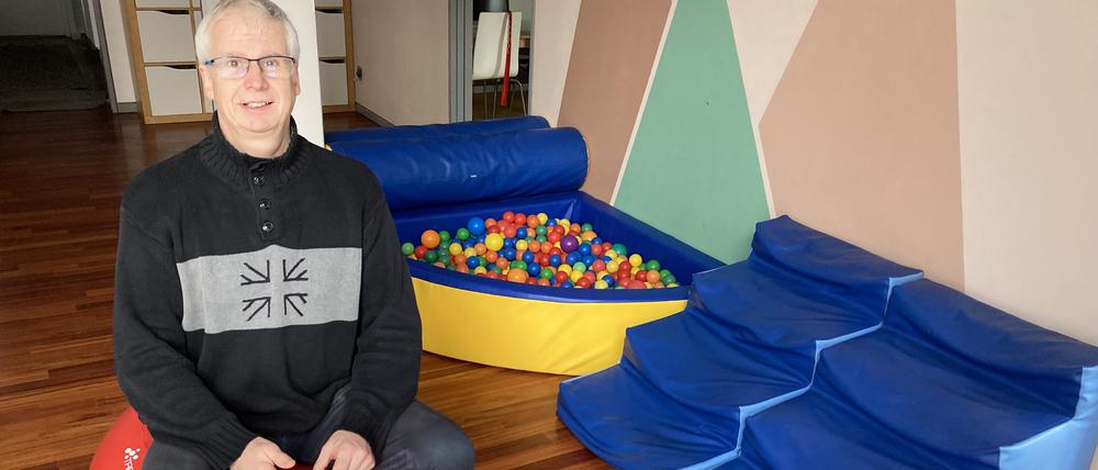 Vereinschef Michael Wiesemann-Wagenhuber im Familienzentrum.