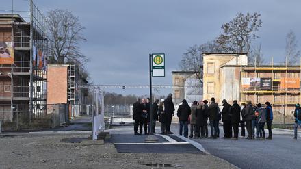 Bei dem Presserundgang in Krampnitz.