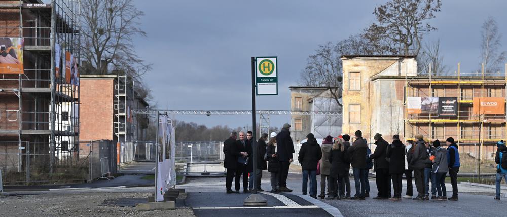 Bei dem Presserundgang in Krampnitz.