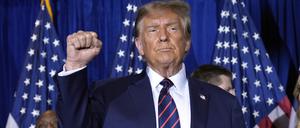 Donald Trump, Bewerber um die Präsidentschaftskandidatur der Republikaner und ehemaliger Präsident der USA