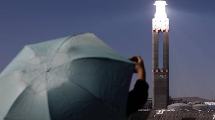 Beim Import von grünem Wasserstoff empfiehlt Veronika Grimm den  Europäern, auf Demokratien wie Chile zurückzugreifen. Das Sonnenkraftwerk Cerro Dominador ist eines der Vorzeigeprojekte dort.