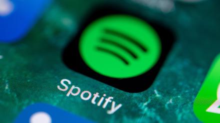 Die App des Musikdienstes Spotify.