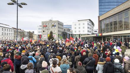 Cottbus bekennt Farbe: Bündnis Unteilbar-Südbrandenburg
