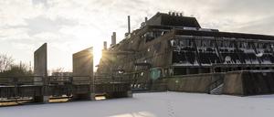 Der Mäusebunker im Schnee in Lichterfelde
