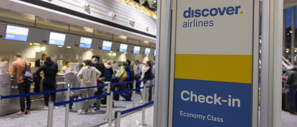 Bei der Lufthansa-Tochter Discover Airlines streiken an diesem Freitag die Piloten.