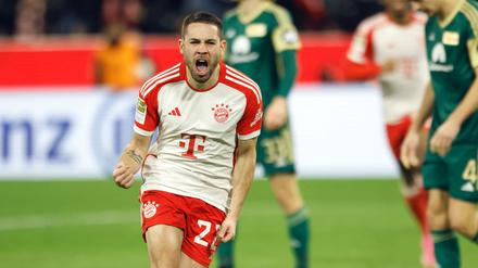Raphael Guerreiro schoss kurz nach der Pause das wichtige 1:0 für den FC Bayern München.