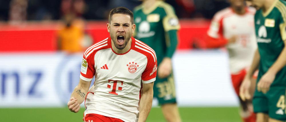 Raphael Guerreiro schoss kurz nach der Pause das wichtige 1:0 für den FC Bayern München.