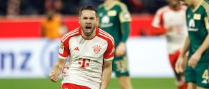 Raphael Guerreiro schoss kurz nach der Pause das wichtige 1:0 für den FC Bayern München.