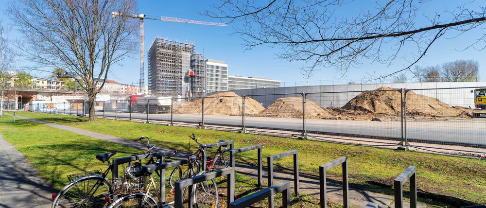 Berlin,Deutschland,Baustelle Erweiterungsbau am Bundeskanzleramt / Erweiterungsbau des Bundesministeriums.