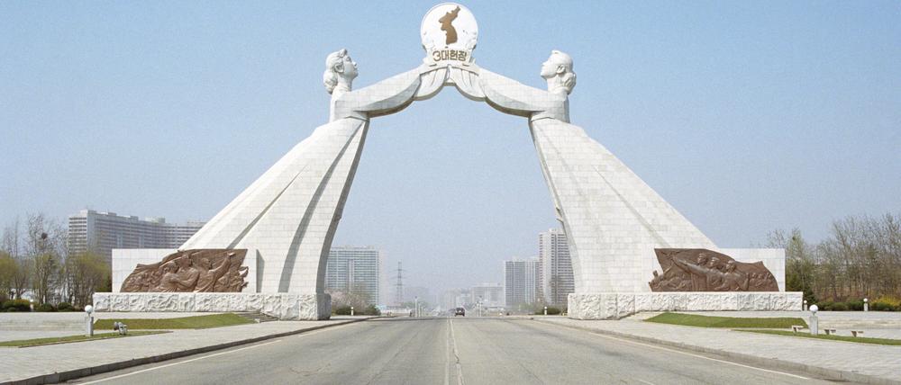 Das wohl abgerissene Denkmal in Nordkorea.